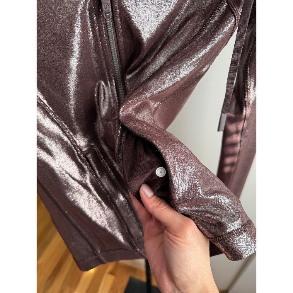 Lululemon Hooded Define Jacket Shine *Radiate Foil Print – Size 4 – French Press - Picture 5 of 5
